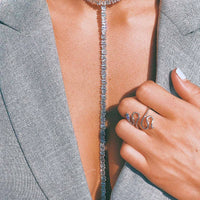 Baguette Lariat Necklace
