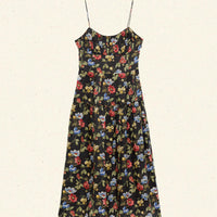 BENOIT DRESS -- NOIR WILD ROSE