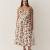 BENOIT DRESS -- IVORY WILD ROSE