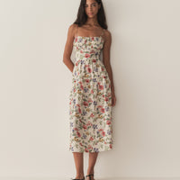 BENOIT DRESS -- IVORY WILD ROSE