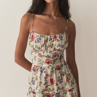 BENOIT DRESS -- IVORY WILD ROSE