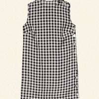CORALIE DRESS -- BLACK MARILYN GINGHAM
