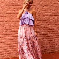 Pink Patterned Esteban Skirt