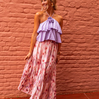 Pink Patterned Esteban Skirt