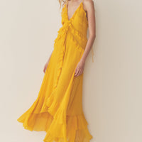 EVELINA DRESS -- GOLDEN ACACIA