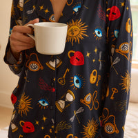 Winter Cloud Jersey PJ Set in Mystic