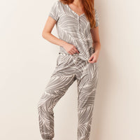 Nadia Cloud Jersey PJ Set in Whisper