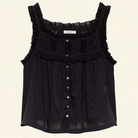 FIDELLA TOP -- BLACK