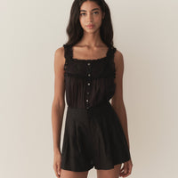 FIDELLA TOP -- BLACK