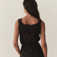 FIDELLA TOP -- BLACK