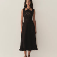 FRIEDA DRESS -- BLACK