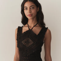 FRIEDA DRESS -- BLACK