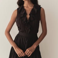 HILDA TOP -- BLACK
