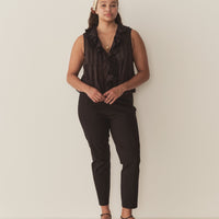 HILDA TOP -- BLACK