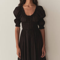 ISCHIA DRESS -- BLACK