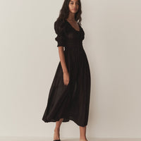 ISCHIA DRESS -- BLACK