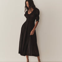 ISCHIA DRESS -- BLACK