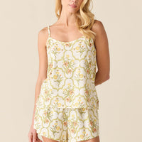 Jenna Cloud Jersey PJ Set in Fleur