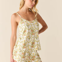Jenna Cloud Jersey PJ Set in Fleur