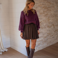 Chocolate Thoby Skirt