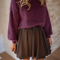 Chocolate Thoby Skirt