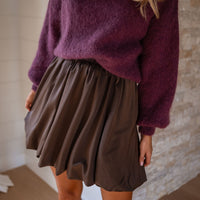 Chocolate Thoby Skirt