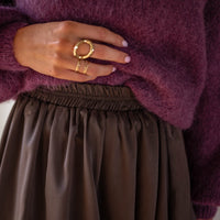 Chocolate Thoby Skirt