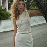 LEA TOP -- IVORY