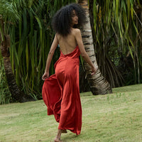 LILAIA DRESS -- FIERY CORAL