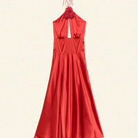 LILAIA DRESS -- FIERY CORAL
