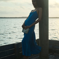 LORRAINE DRESS -- BLUE TOURMALINE