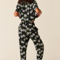 Maddie Cloud Jersey PJ Set in Blossom