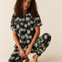 Maddie Cloud Jersey PJ Set in Blossom