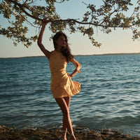 MARCELLA DRESS -- GILDED MARGUERITE JOLIE