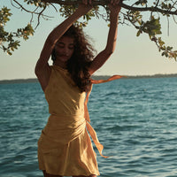 MARCELLA DRESS -- GILDED MARGUERITE JOLIE