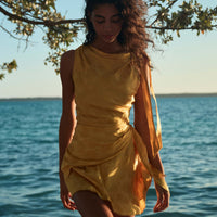 MARCELLA DRESS -- GILDED MARGUERITE JOLIE
