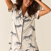 Maren Cloud Jersey PJ Set in Animalia