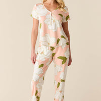 Nadia Cloud Jersey PJ Set in Magnolia