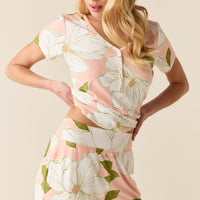 Nadia Cloud Jersey PJ Set in Magnolia