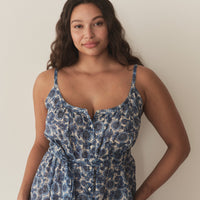 NEVITA DRESS -- BLEU SOLEIL FLEURIT