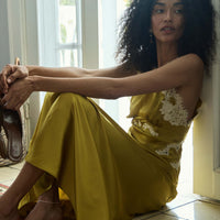 ODELINA DRESS -- OAKMOSS