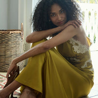 ODELINA DRESS -- OAKMOSS
