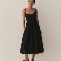 QUILLA DRESS -- BLACK