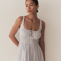 QUILLA DRESS -- MARJORIE GINGHAM