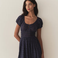 QUINN DRESS -- ADRIATIC EYELET