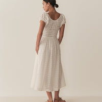 QUINN DRESS -- SALT EYELET