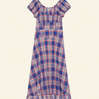 RAMONA DRESS -- COTE D’AZUR PLAID