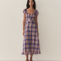 RAMONA DRESS -- COTE D’AZUR PLAID