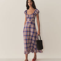 RAMONA DRESS -- COTE D’AZUR PLAID