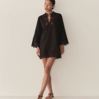ROSELIE TUNIC -- BLACK